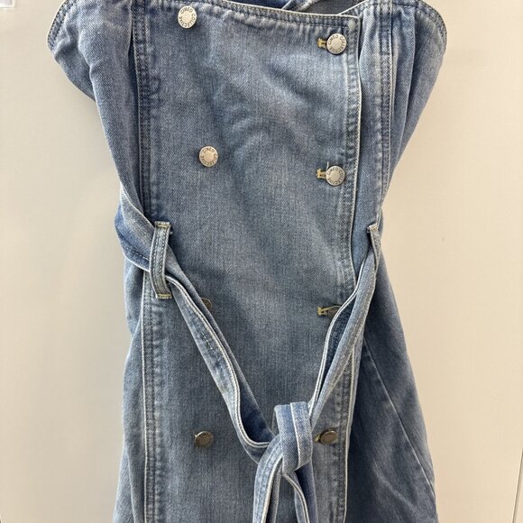 C/Meo Collective Essentials Denim Dress NWT Free People Size Women’s Medium/6 - Picture 4 of 11